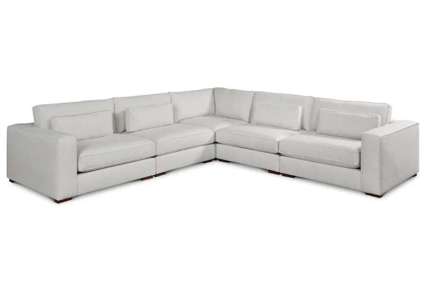 Moby 5 PC Sectional by Bassett at Esprit Decor Home Furnishings